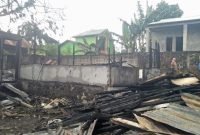 Potret Rumah milik warga yang Hangus Terbakar/foto: Chen Rasi