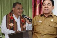 Foto: Bupati Ende, Yoseph Benediktus Badeoda (Kiri) dan Plt BPKAD Ende, Fransisco Versailes Siga (Kiri)/ Sumber: Dok.Narasintt