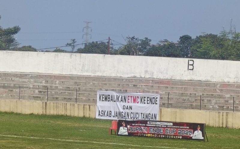 Banner Seruan Panitia Bupati Ende Cup 2025 /Foto: Fidel
