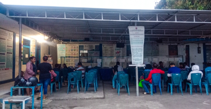 Suasana pagi di Kantor Dukcapil Ende/foto: Tim