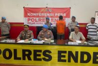 Konferensi Pers Oleh Polres Ende. Jumat (31/10/2025)/foto: Fidel