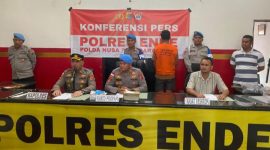 Konferensi Pers Oleh Polres Ende. Jumat (31/10/2025)/foto: Fidel