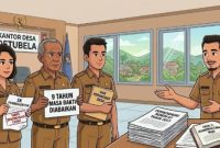 Gambar Animasi Pencopotan Perangkat Desa/ sumber:Red.Narasi