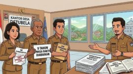 Gambar Animasi Pencopotan Perangkat Desa/ sumber:Red.Narasi