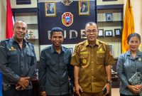 Jajaran Bawaslu Ende Saat Audiens Bersama Bupati Ende/ foto: Fide Dari