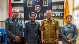 Jajaran Bawaslu Ende Saat Audiens Bersama Bupati Ende/ foto: Fide Dari