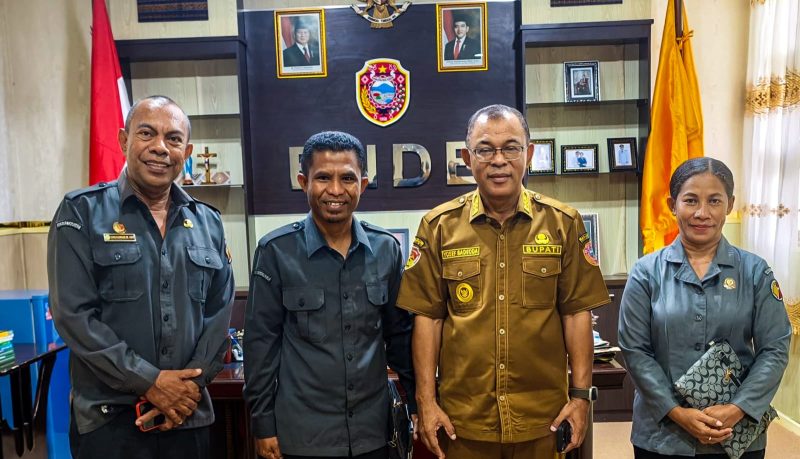 Jajaran Bawaslu Ende Saat Audiens Bersama Bupati Ende/ foto: Fide Dari